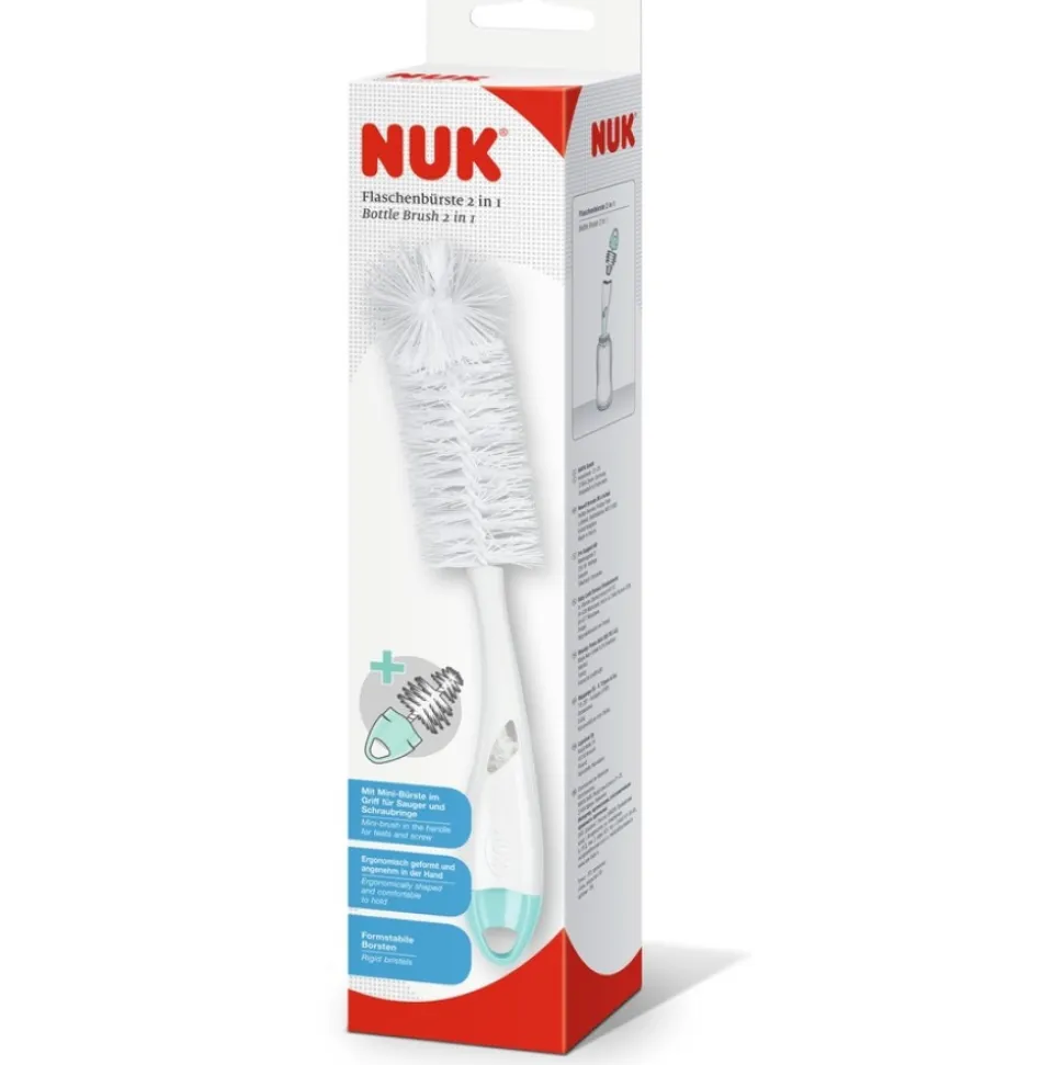 Goupillon 2en1 double fibre anti-bactérien