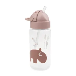 Gourde avec paille ozzo rose