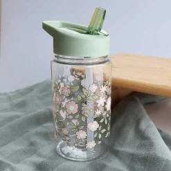 Gourde enfant 450 ml fleurs sauge