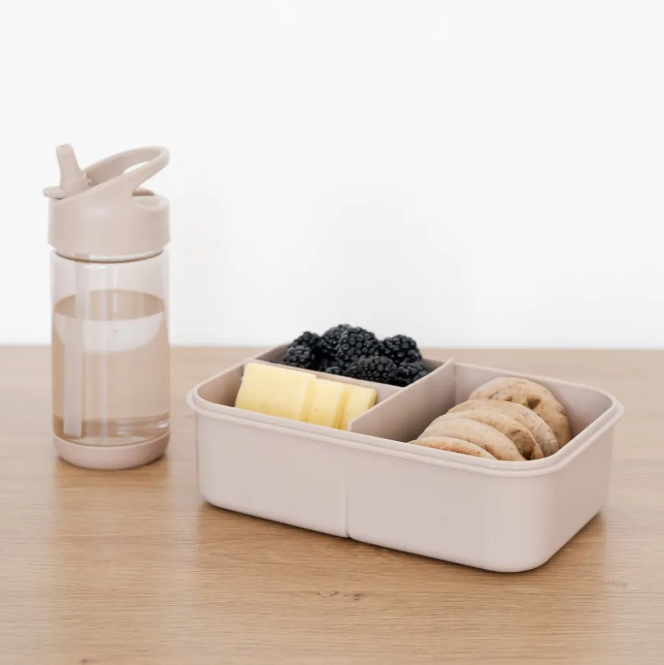 Gourde en plastique recyclé taupe