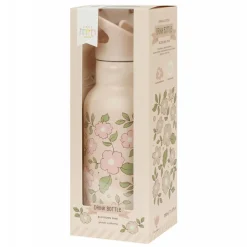 Gourde isotherme enfant 350 ml fleurs roses