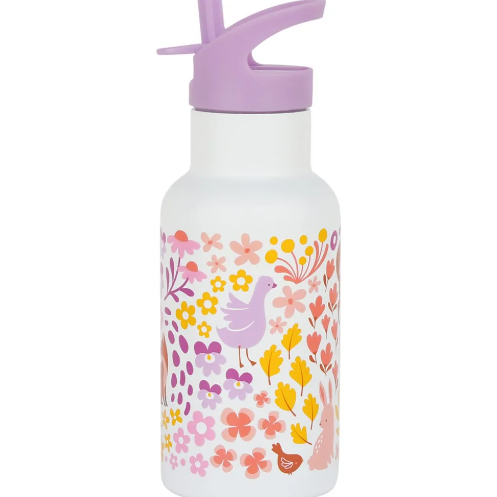 Gourde isotherme enfant 350 ml fleurs du jardin
