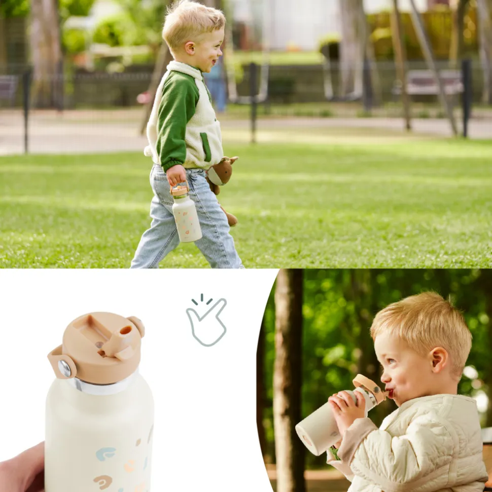 Gourde isotherme little explorer ivoire 350 ml