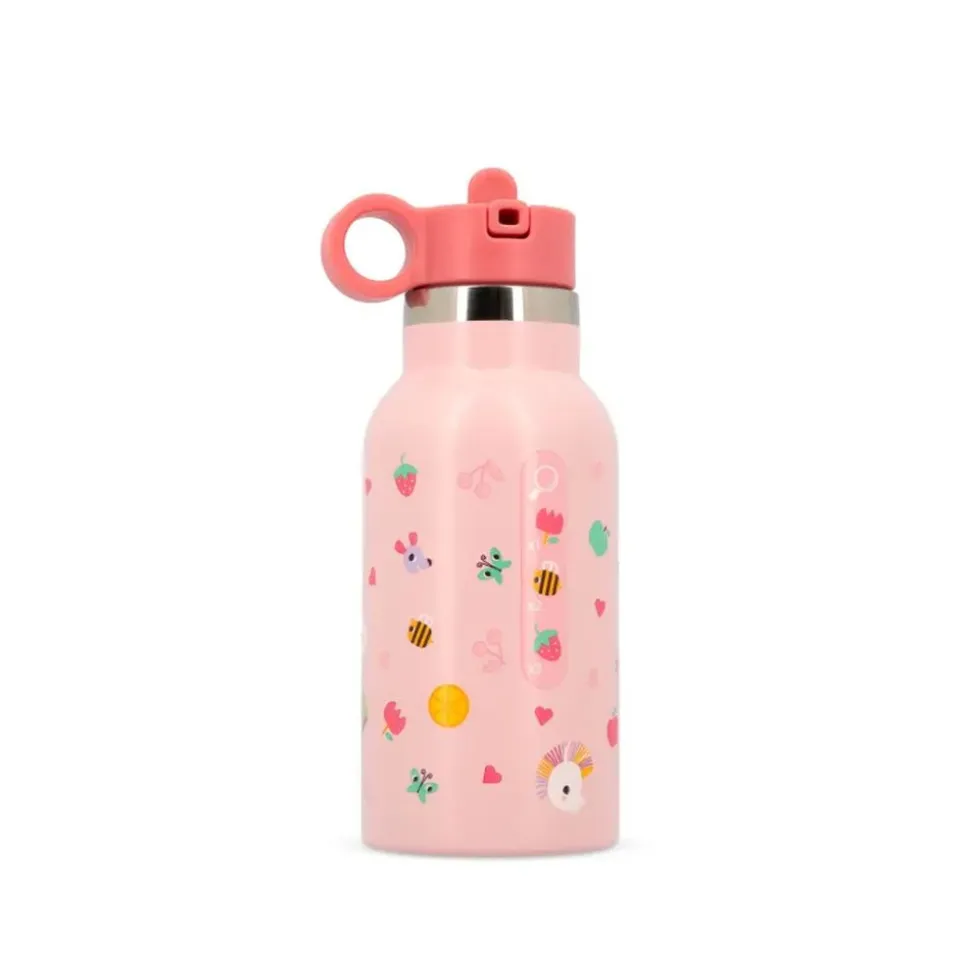 Gourde isotherme 350 ml avec jeu cherche et trouve jeanne