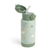 Gourde à paille isotherme playground vert 340 ml