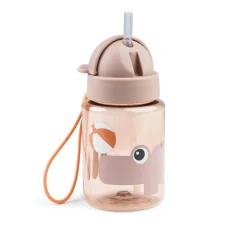Gourde à paille playground rose