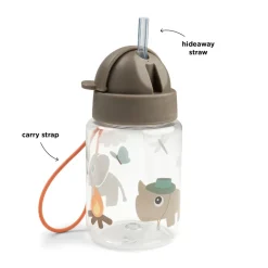 Gourde à paille tiny trails sable 280 ml