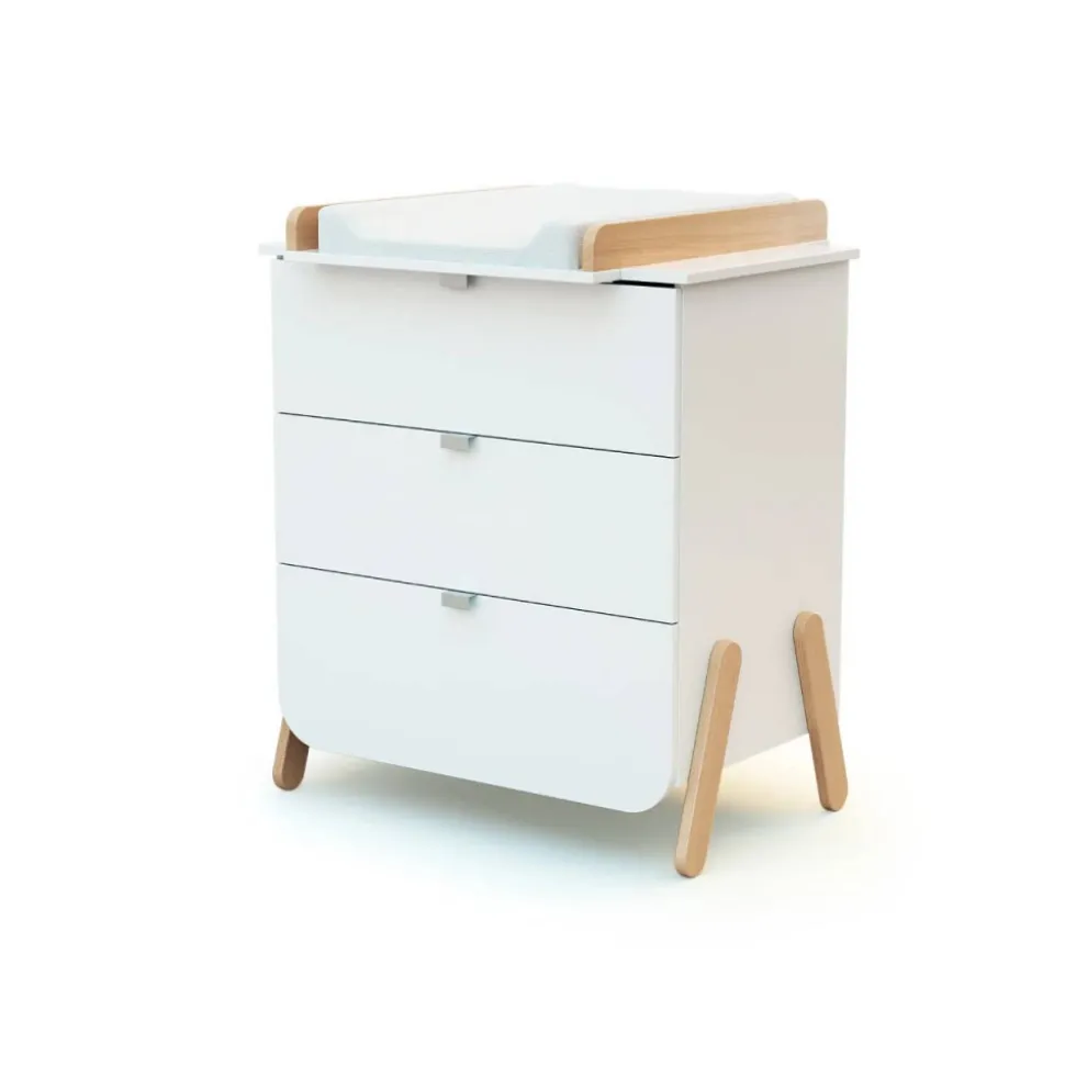 Grande chambre pirate 3 tiroirs blanc