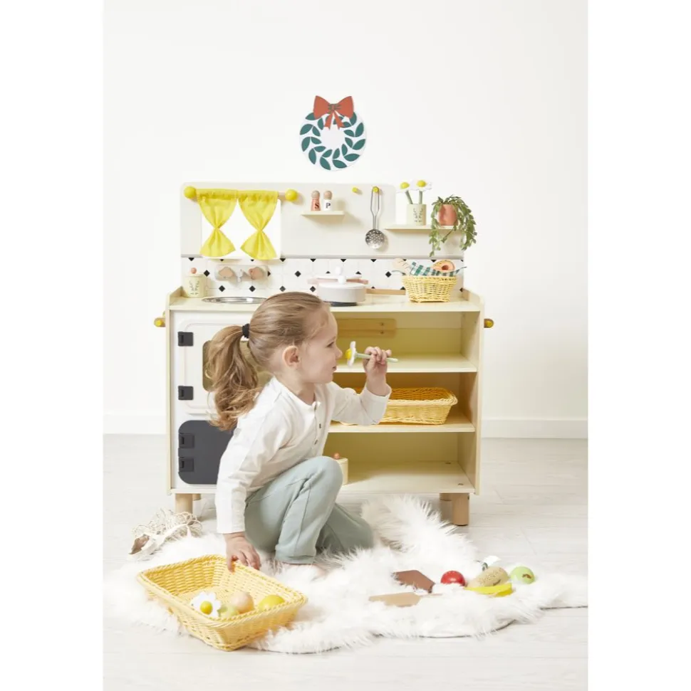Grande cuisine en bois pour enfant mamie soleil