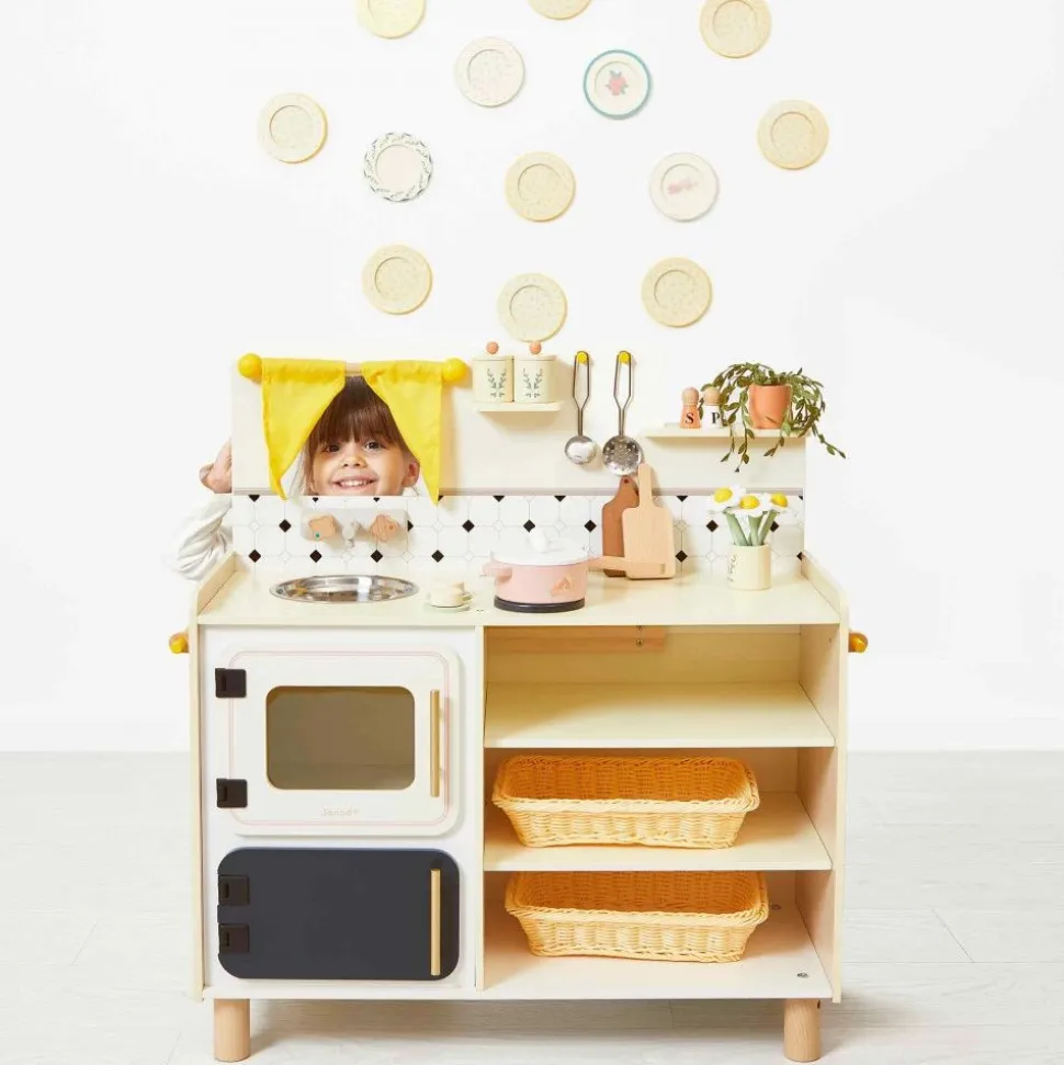 Grande cuisine en bois pour enfant mamie soleil