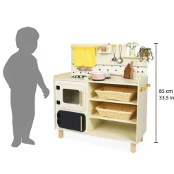 Grande cuisine en bois pour enfant mamie soleil