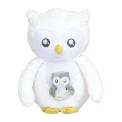 Grande peluche chouette - cache cache en forêt