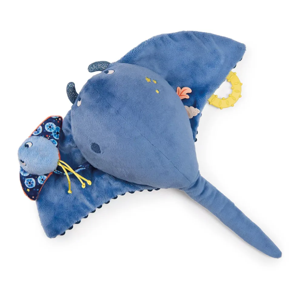 Grande peluche d'activités les aventures de paulie - raie