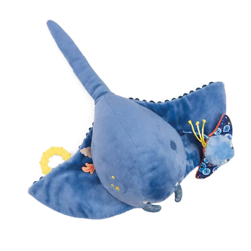 Grande peluche d'activités les aventures de paulie - raie
