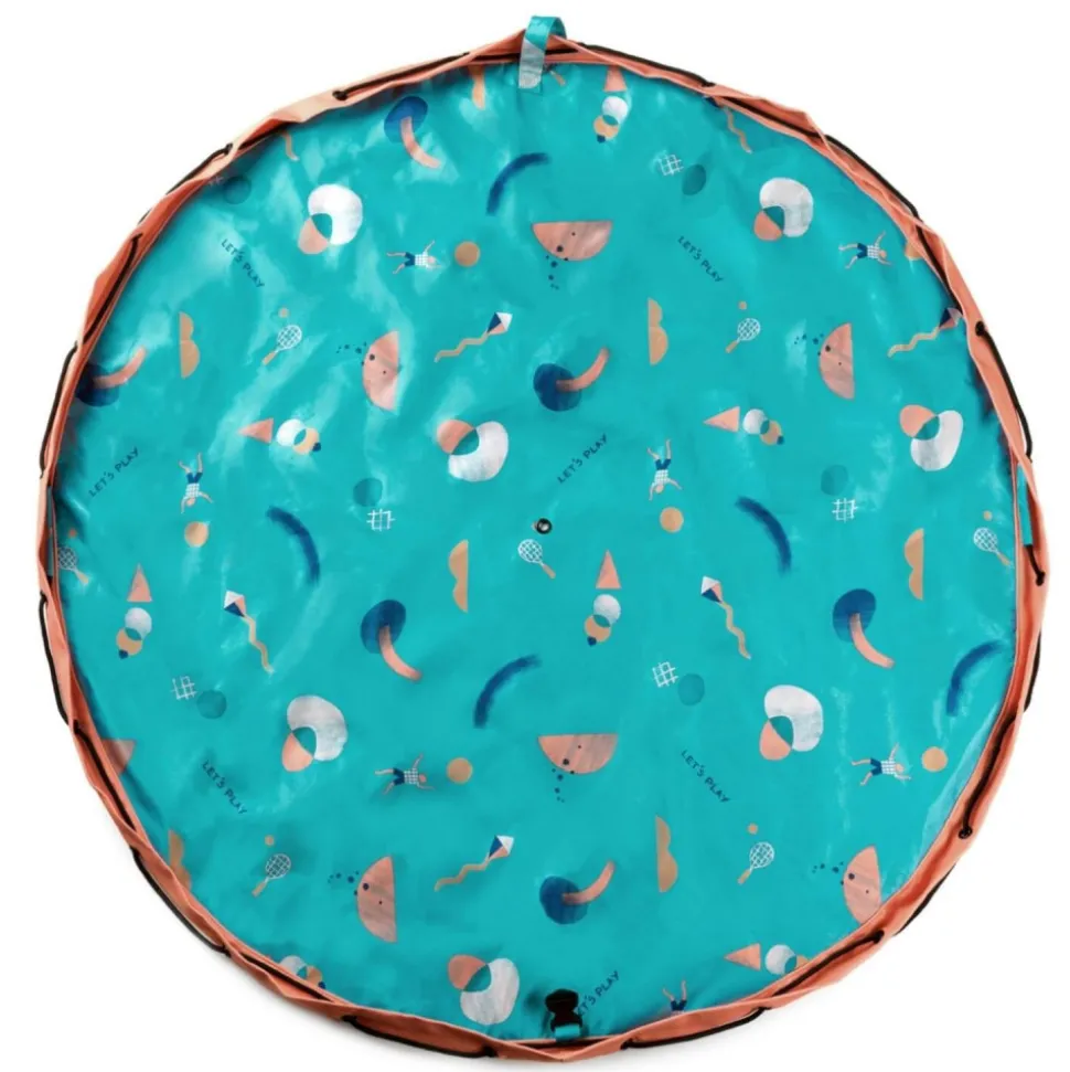Grand sac à jouets d'extérieur / tapis de jeu 2 en 1 beach play