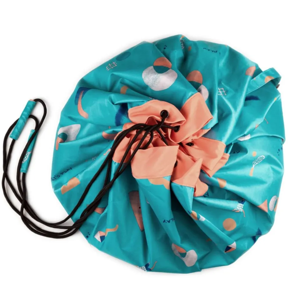 Grand sac à jouets d'extérieur / tapis de jeu 2 en 1 beach play