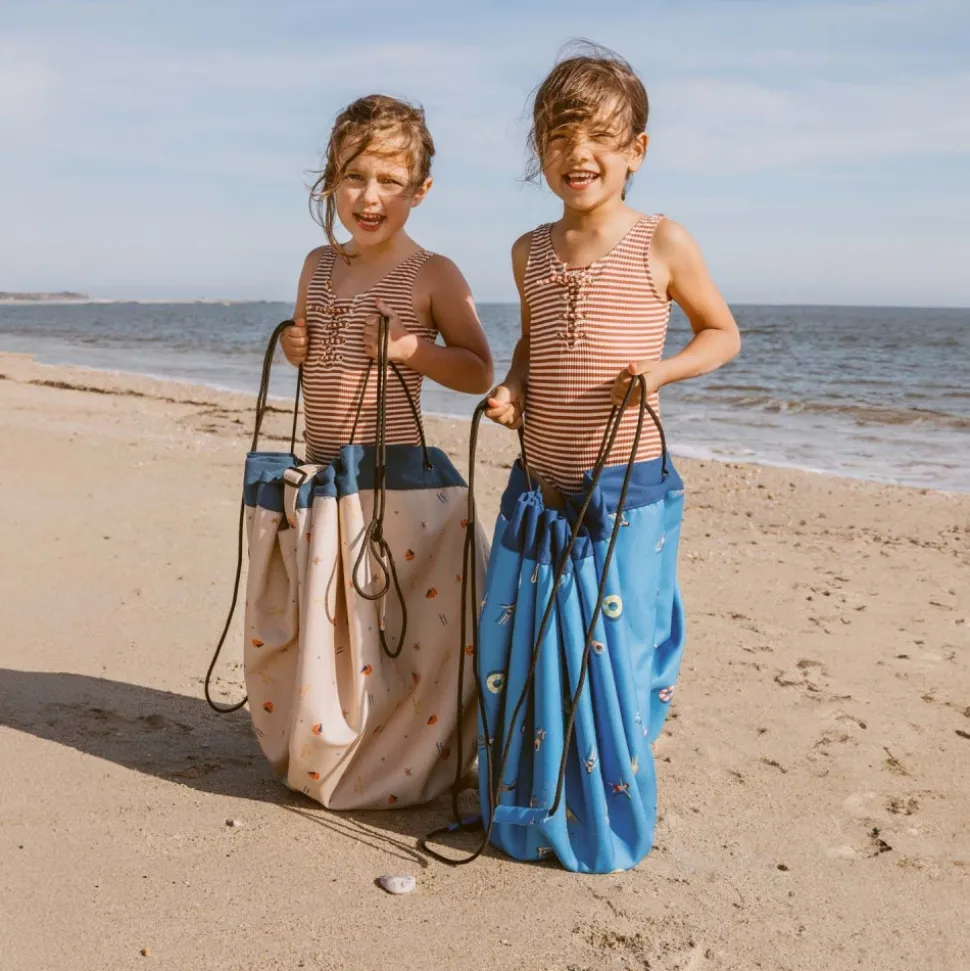 Grand sac à jouets d'extérieur / tapis de jeu 2 en 1 swim fun