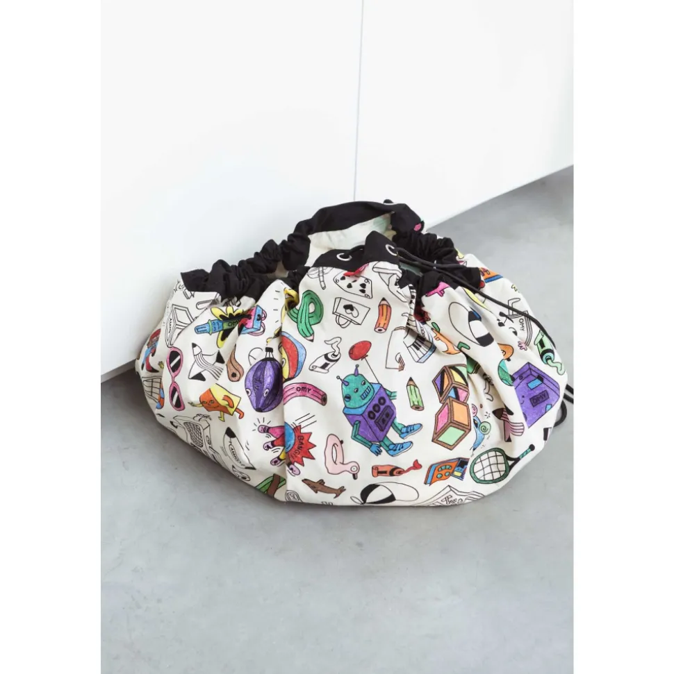 Grand sac à jouets / tapis de jeu 2 en 1 omy paris