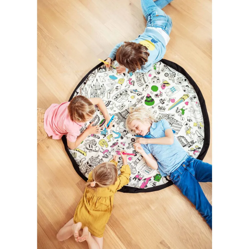 Grand sac à jouets / tapis de jeu 2 en 1 omy paris