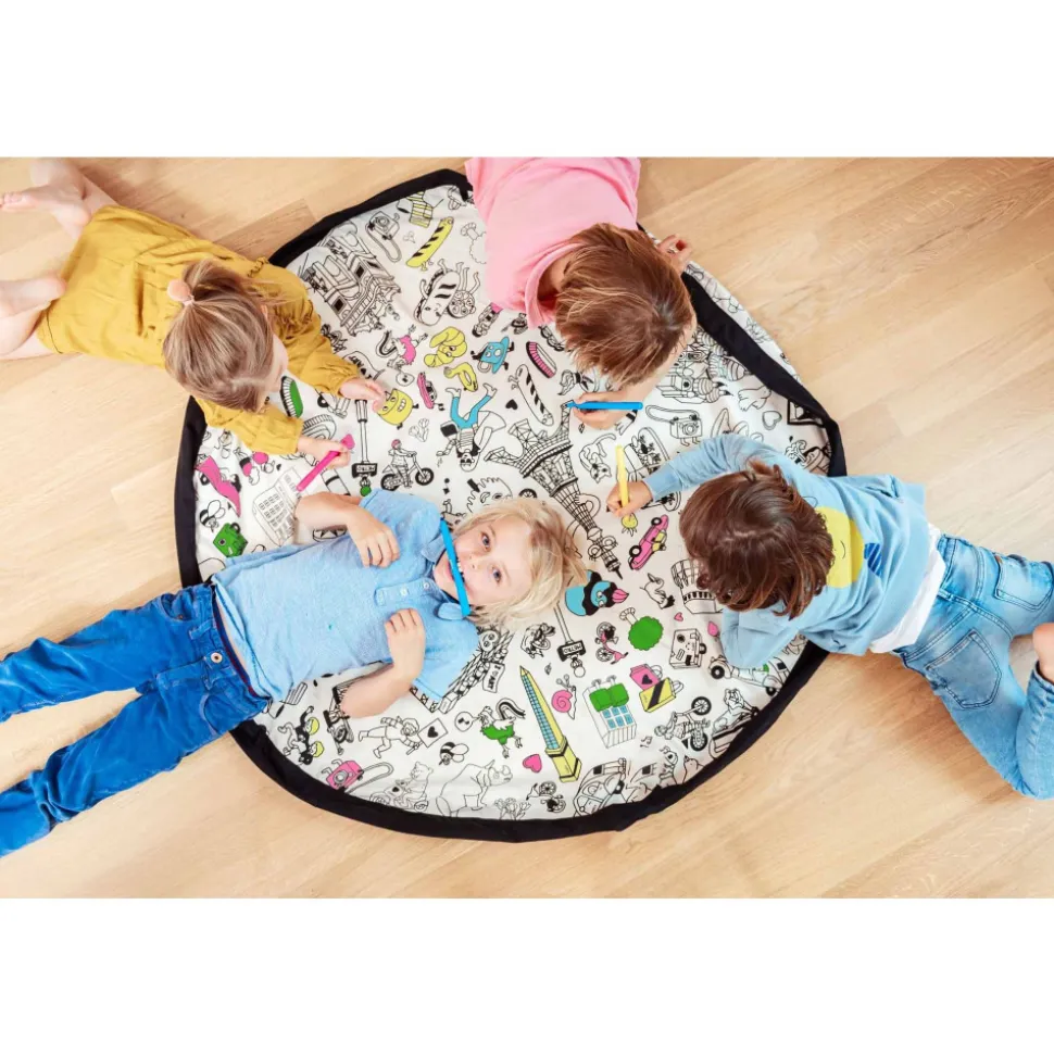 Grand sac à jouets / tapis de jeu 2 en 1 omy paris