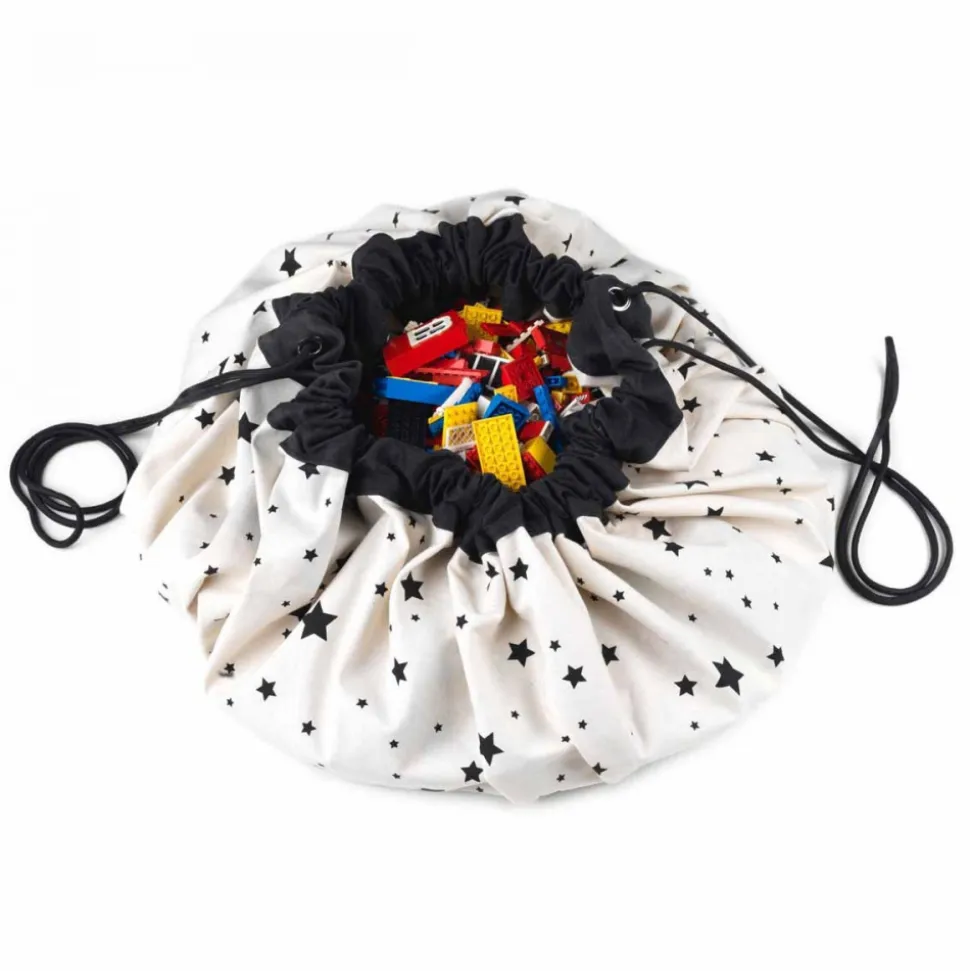 Grand sac à jouets / tapis de jeu 2 en 1 carte du monde