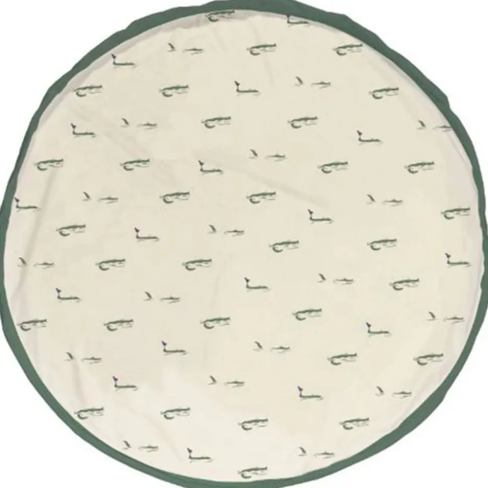 Grand sac à jouet / tapis de jeu 2 en 1 - crocodile