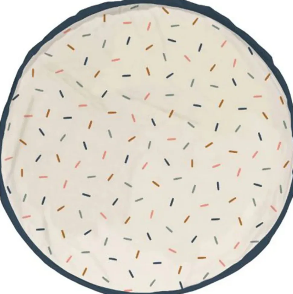 Grand sac à jouet / tapis de jeu 2 en 1 - confetti