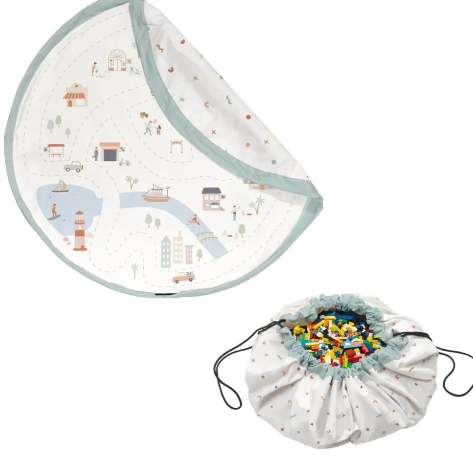 Grand sac à jouet / tapis de jeu 2 en 1 - city