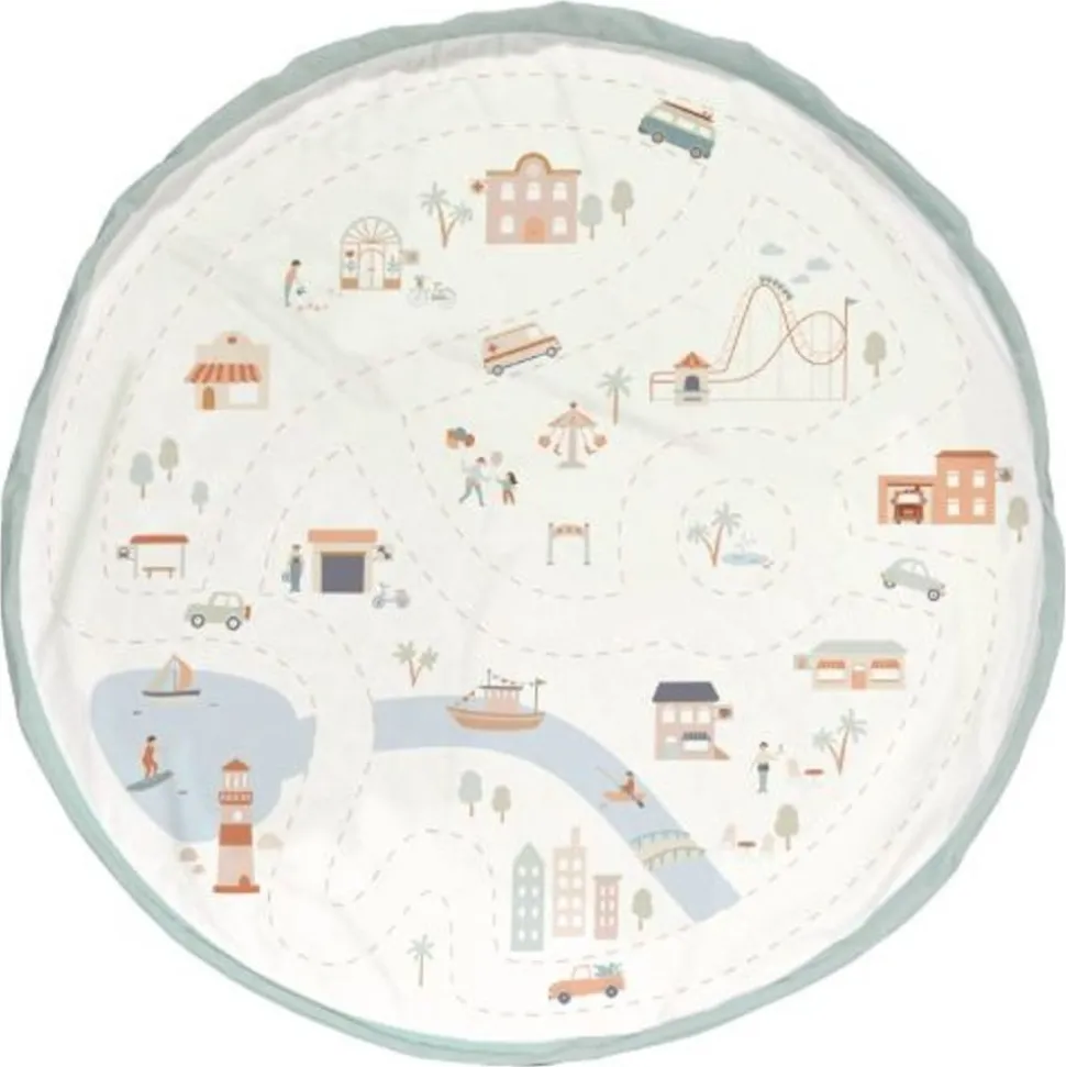 Grand sac à jouet / tapis de jeu 2 en 1 - city