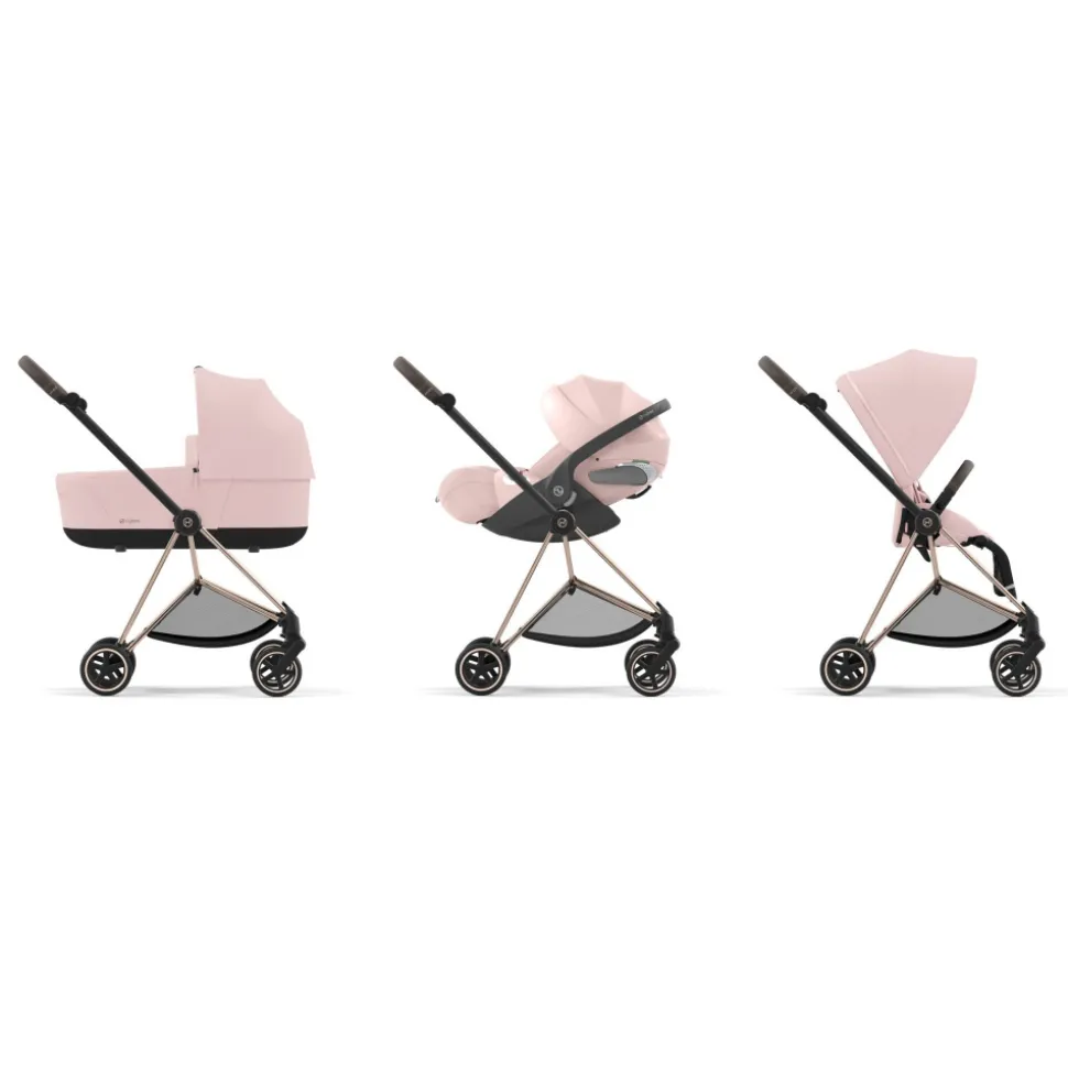 Habillage de siège pour poussette mios 3 peach pink