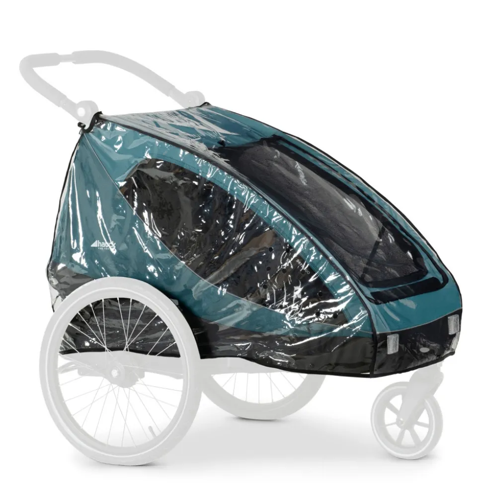 Habillage pluie remorque de vélo dryk duo