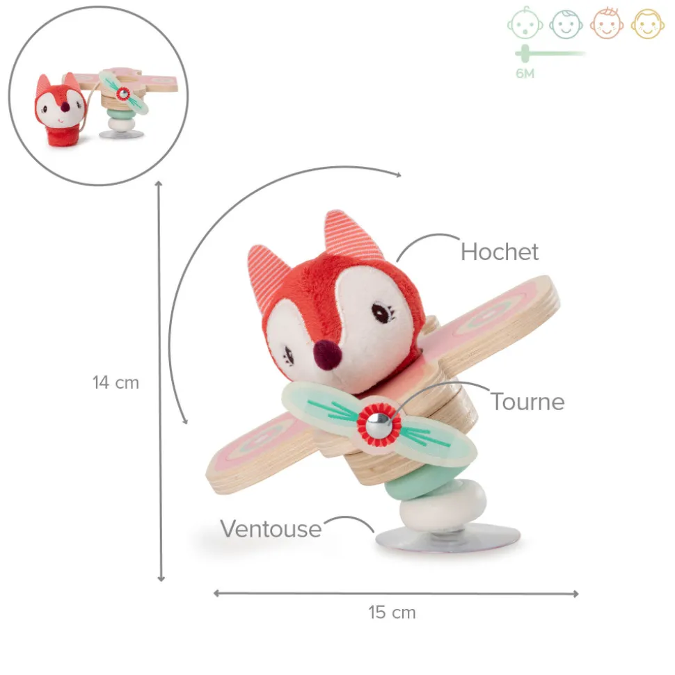 Hochet alice en avion swing