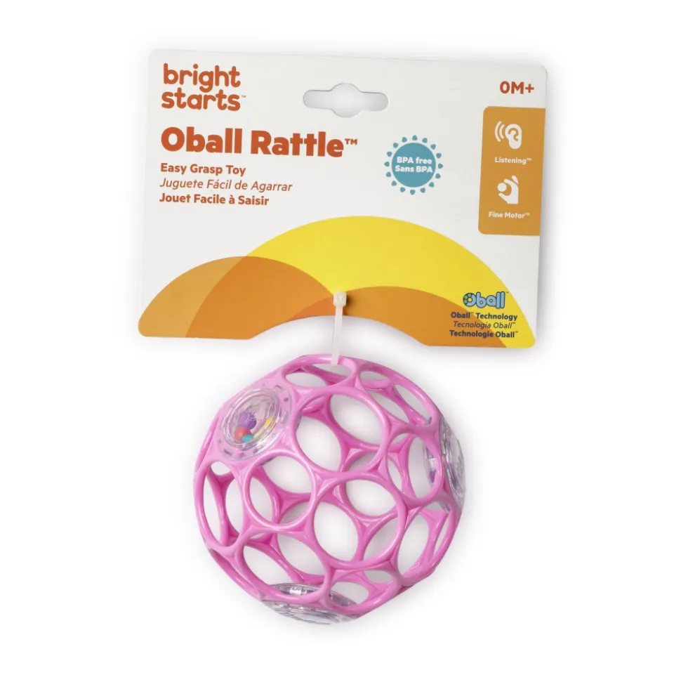 Hochet balle sensorielle - rose