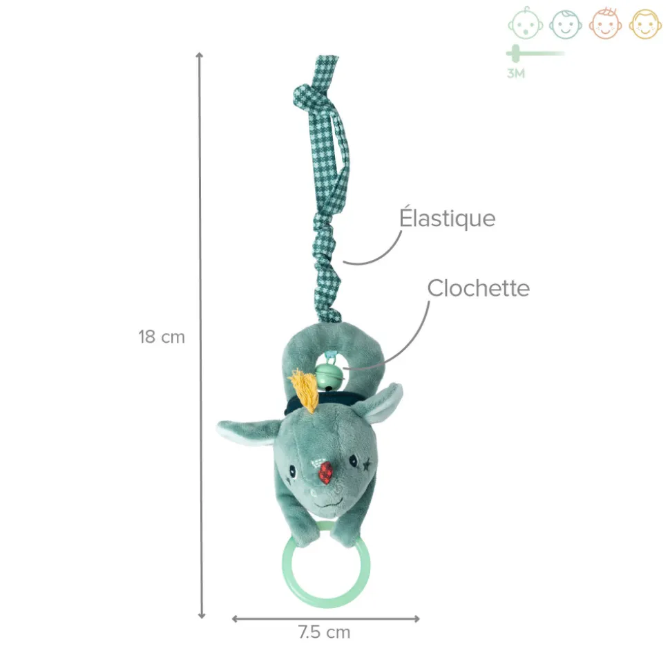 Hochet bébé clochette joe