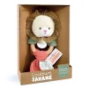 Hochet couleurs savane lion