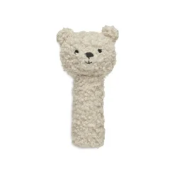 Hochet ours bouclette teddy bear naturel