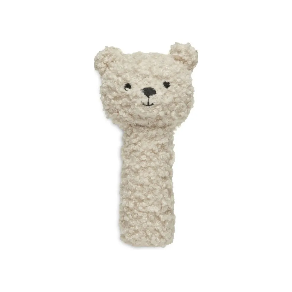 Hochet ours bouclette teddy bear naturel