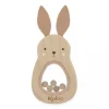 Hochet sonore en bois lapin