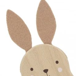 Hochet sonore en bois lapin