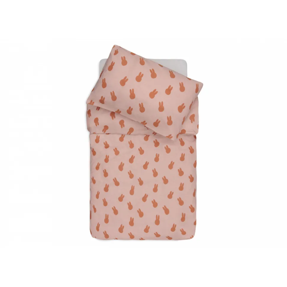 Housse de couette et taie 100x140 cm miffy shadow wild rose