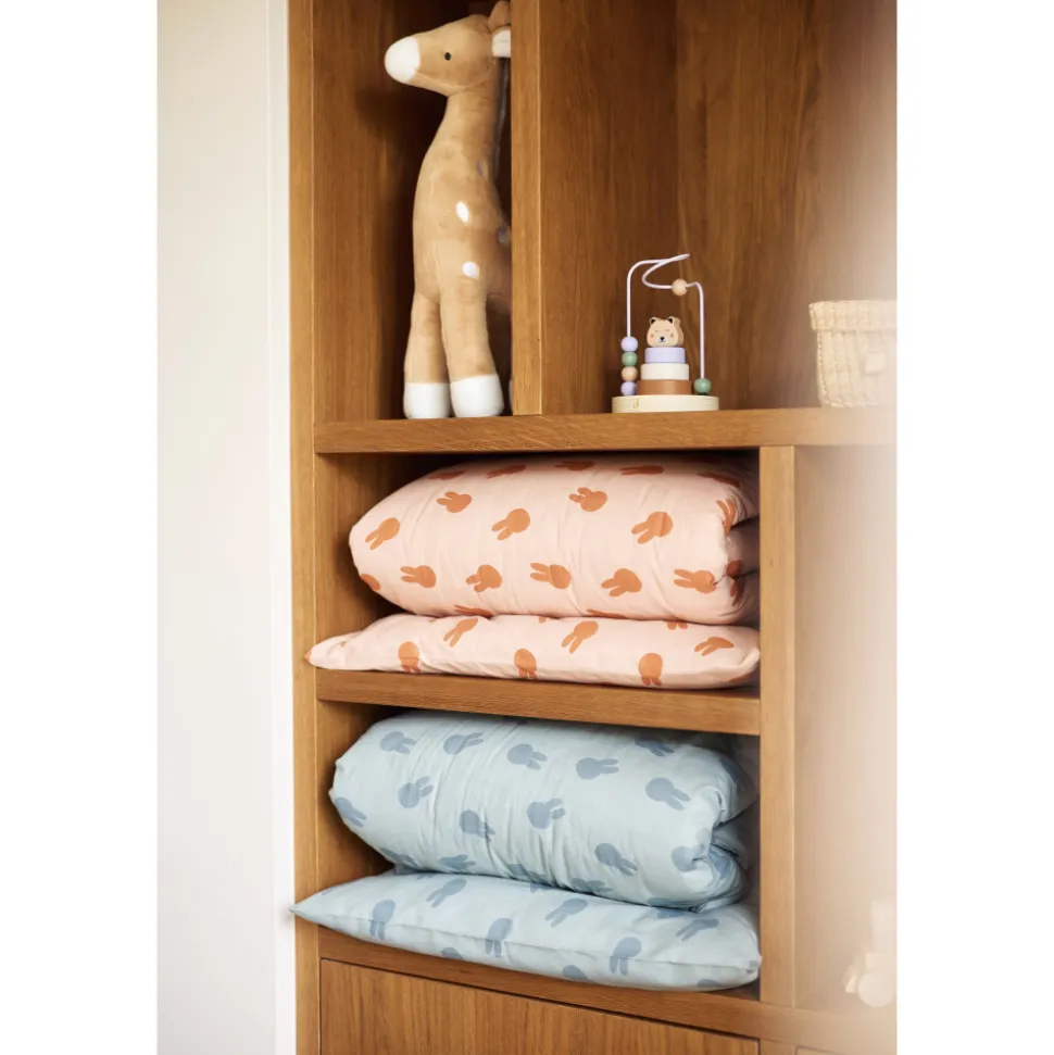 Housse de couette et taie 100x140 cm miffy shadow wild rose