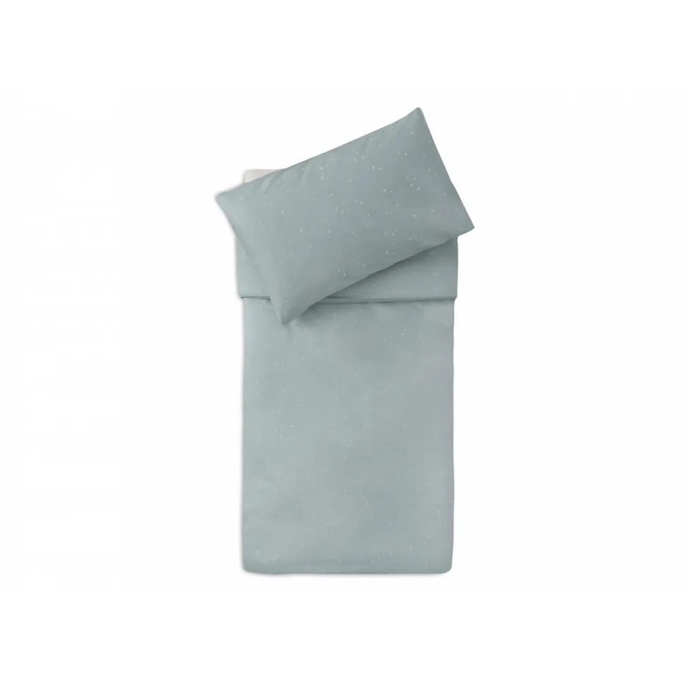 Housse de couette et taie 100x140 cm twinkling sea green