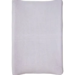 Housse de matelas a langer 50x70cm - lilas - éponge