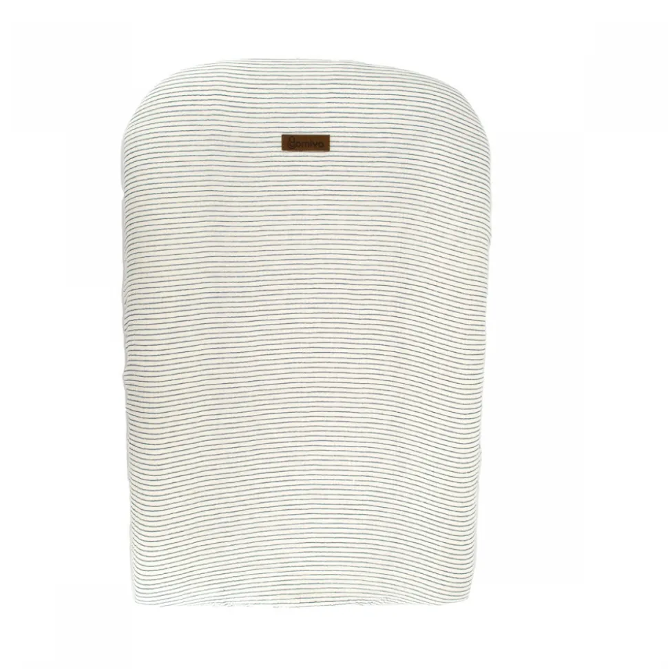 Housse de matelas à langer rayures