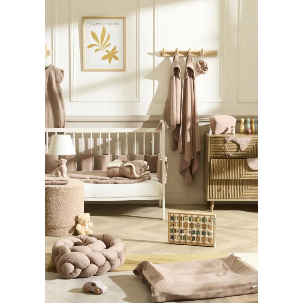 Housse de matelas à langer 60 x 80 cm - mocha