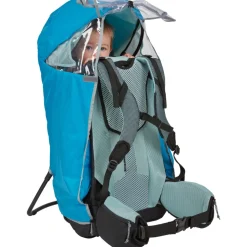 Housse imperméable bleue pour porte bébé sapling