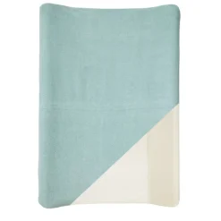 Housse matelas à langer bleu / vert 50x70 cm éponge
