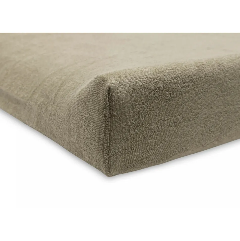 Housse matelas à langer éponge 50 x 70 cm olive