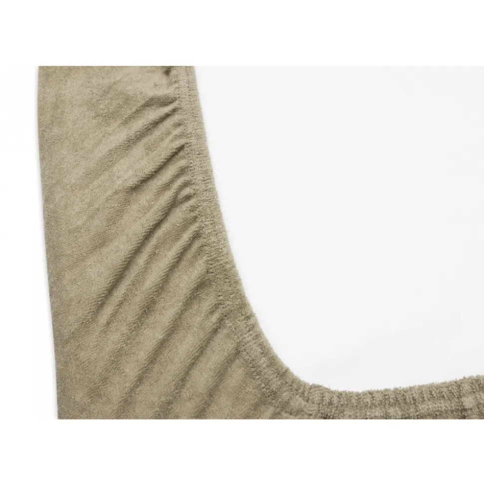 Housse matelas à langer éponge 50 x 70 cm olive