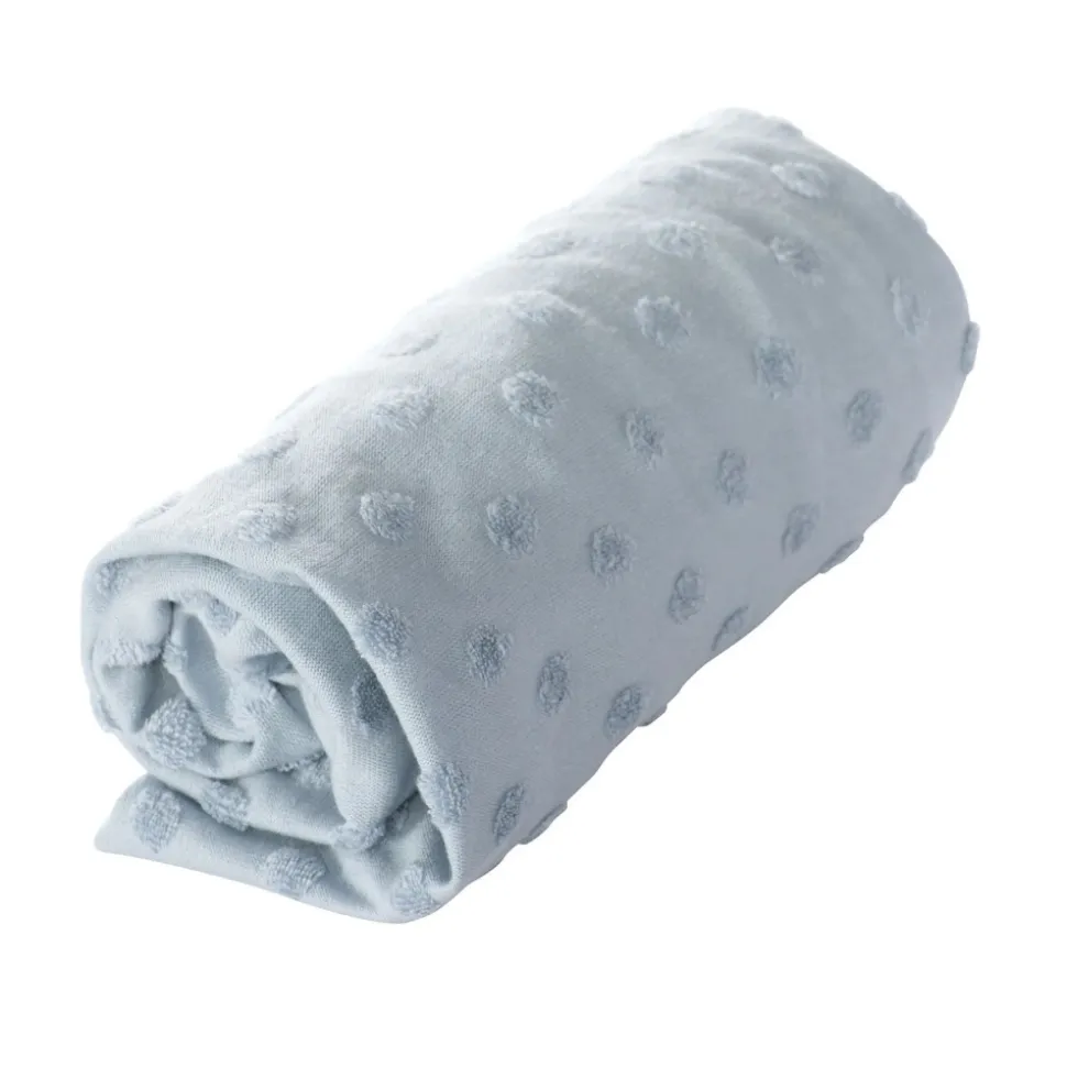 Housse matelas à langer 75 x 85 cm bleu clair